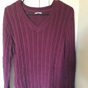 Burgundy sweater